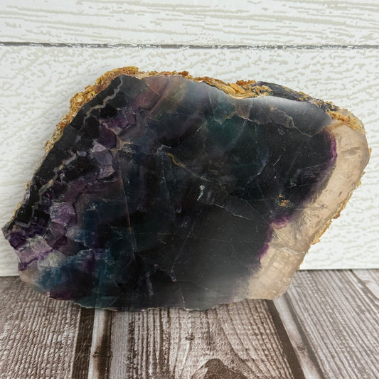 Fluorite Slab Raw Edge