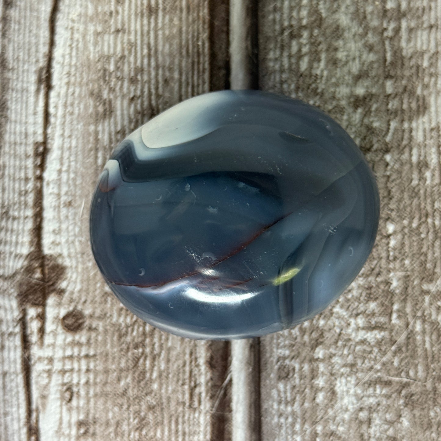 Orca Agate Palm Stone