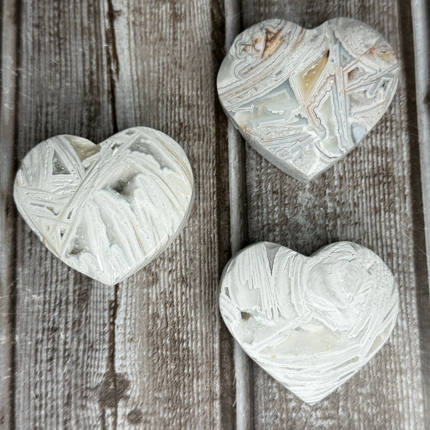Mexican Lace Agate Heart
