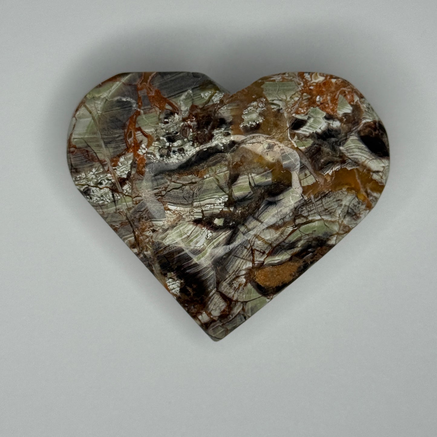 Money Agate Heart