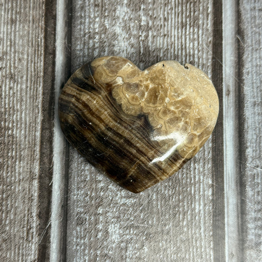 Chocolate Calcite Heart