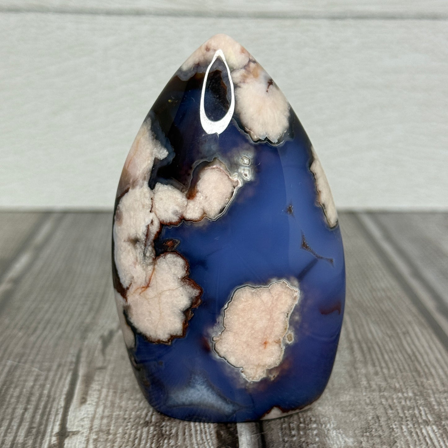 Blue Flower Agate Freeform