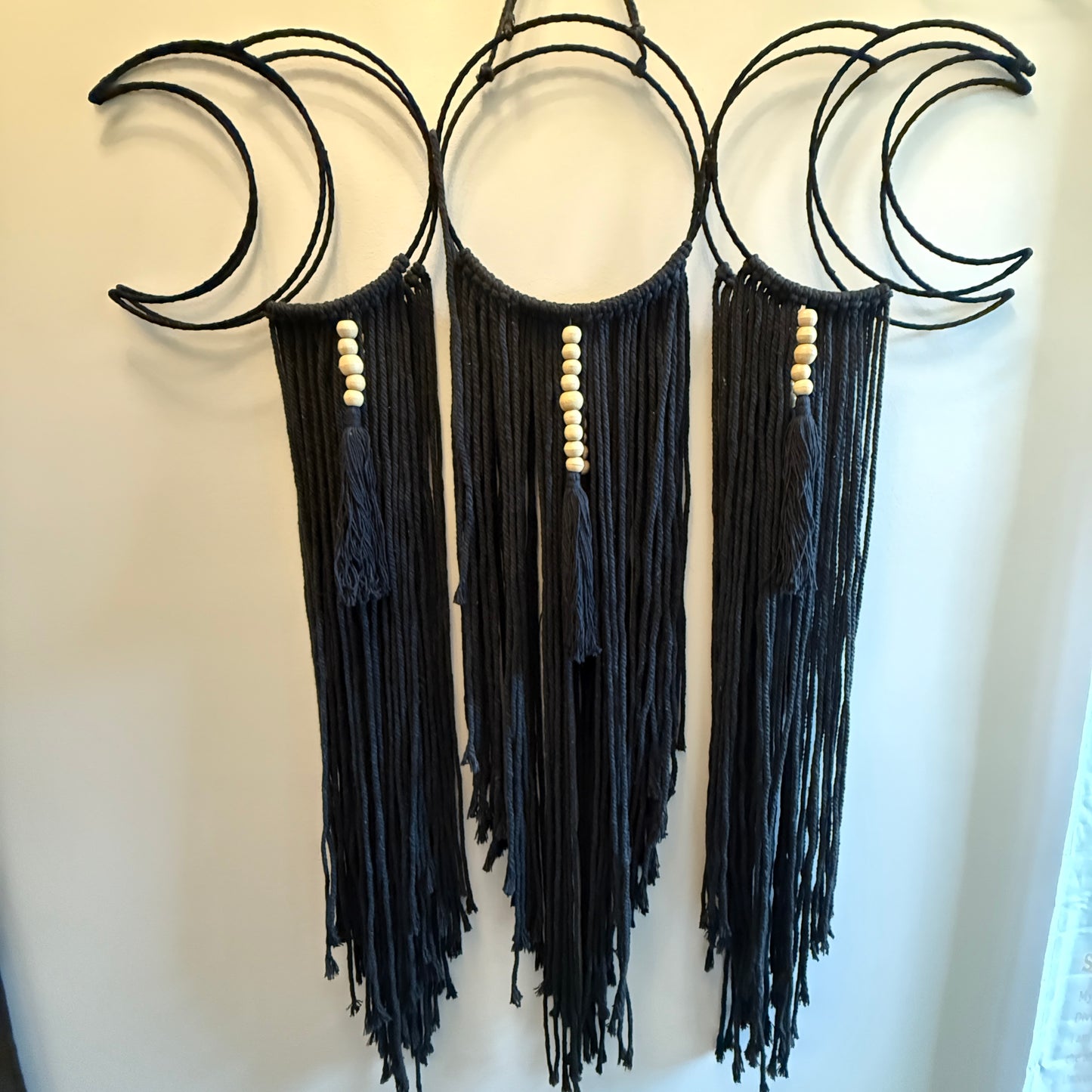 Moon Phase Fringe Wall Hanging