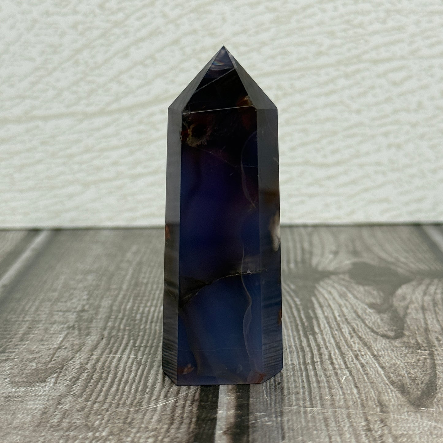 Blue Flower Agate Tower