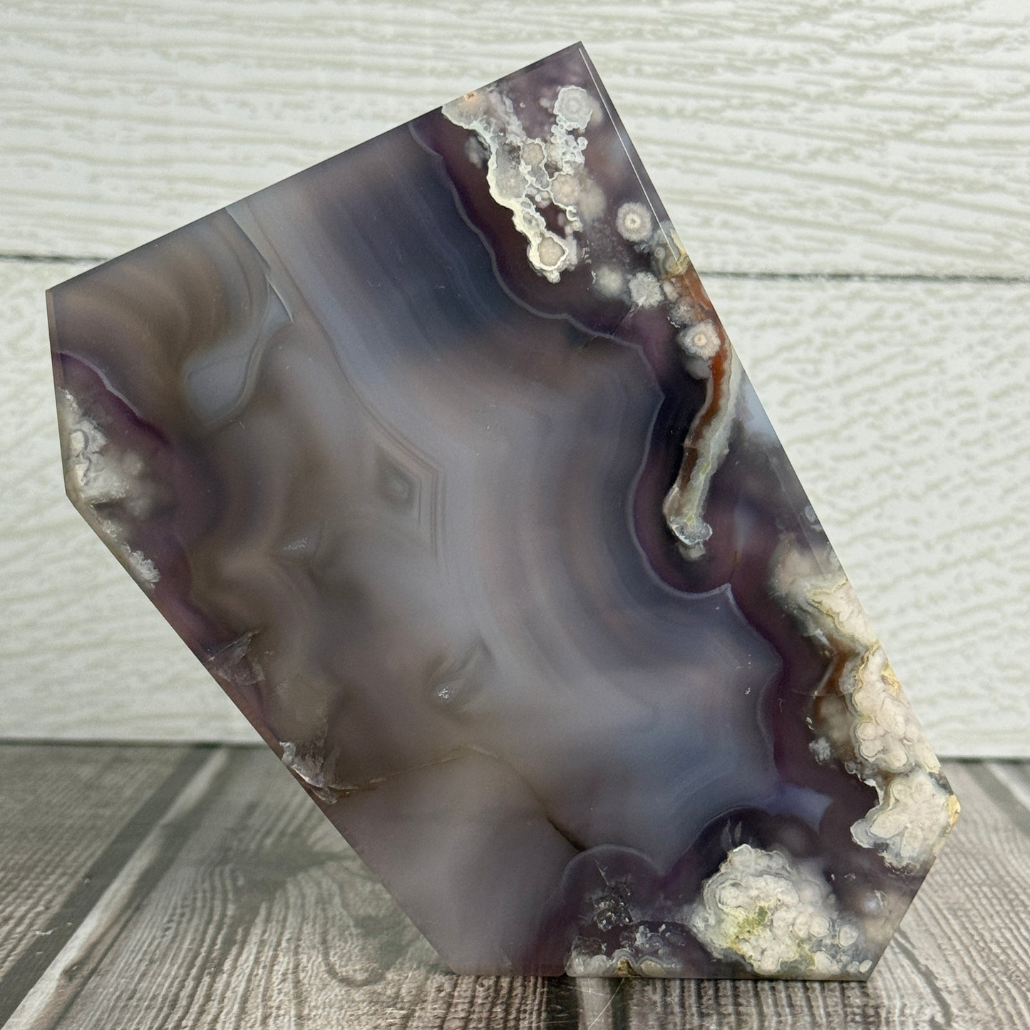 Blue Flower Agate Slab