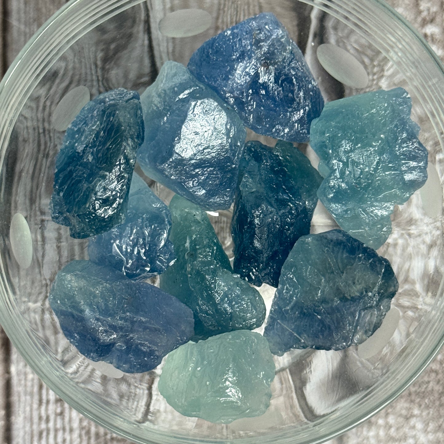 Rough Blue Fluorite Chunks