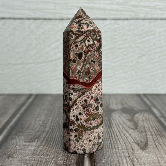 Red Leopard Skin Jasper Tower