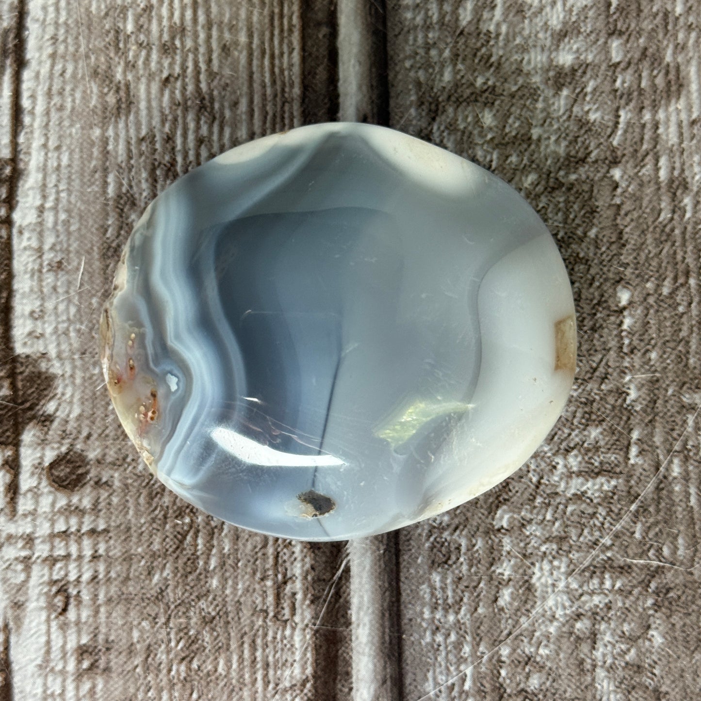 Orca Agate Palm Stone