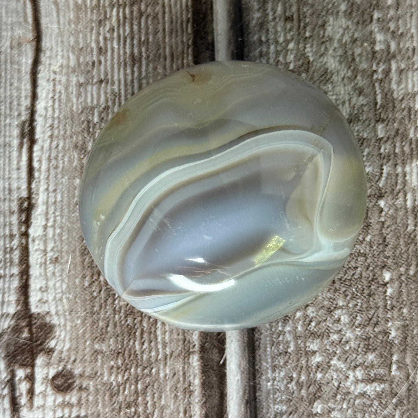 Orca Agate Palm Stone