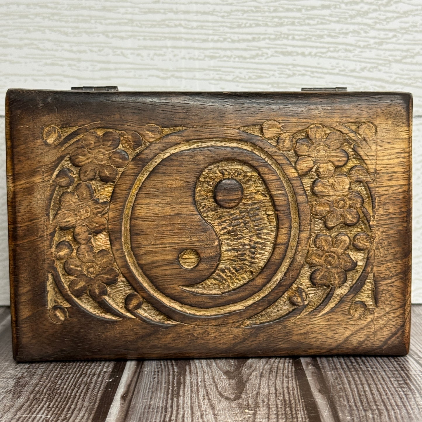 Carved Wood Box