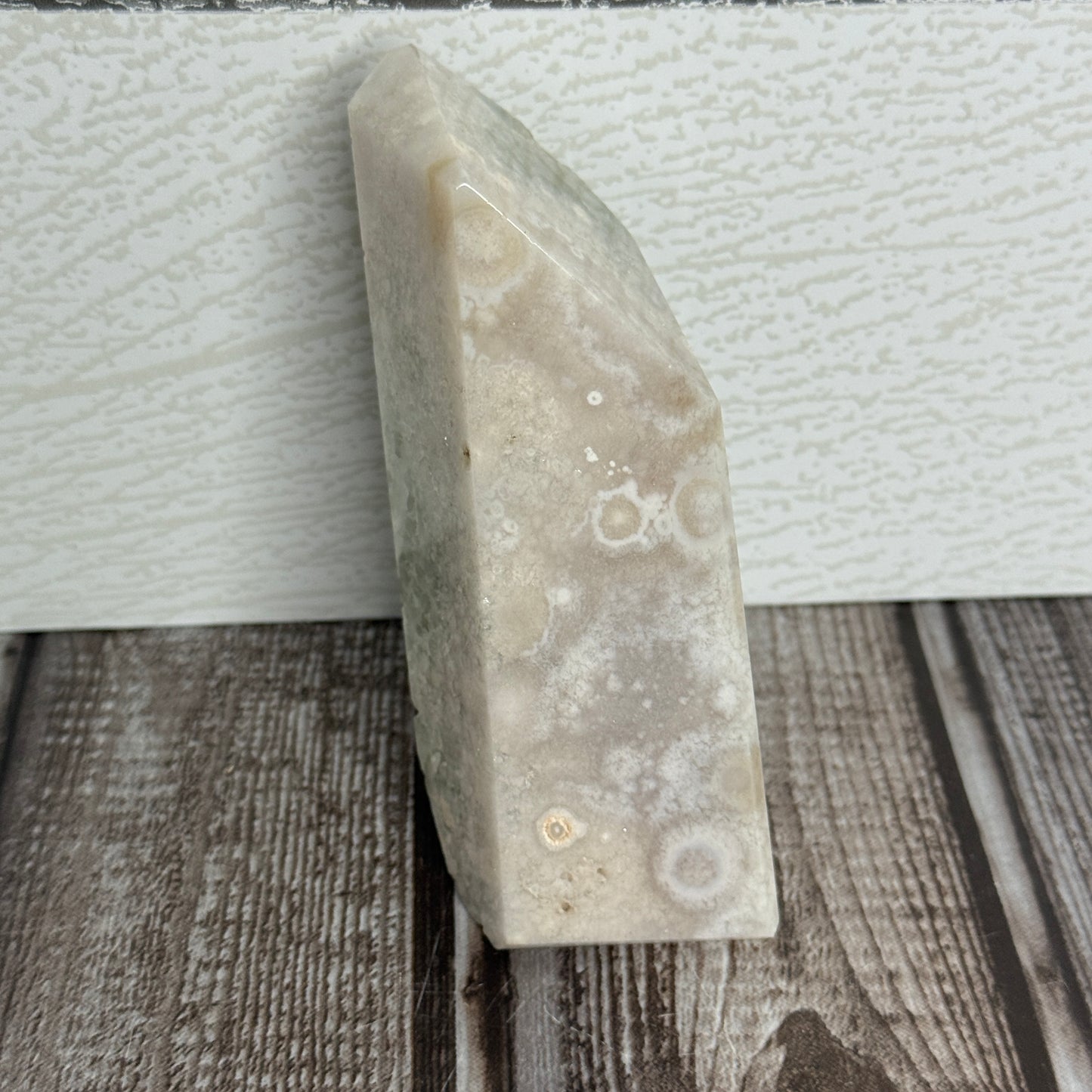 Green Flower Agate Freeform