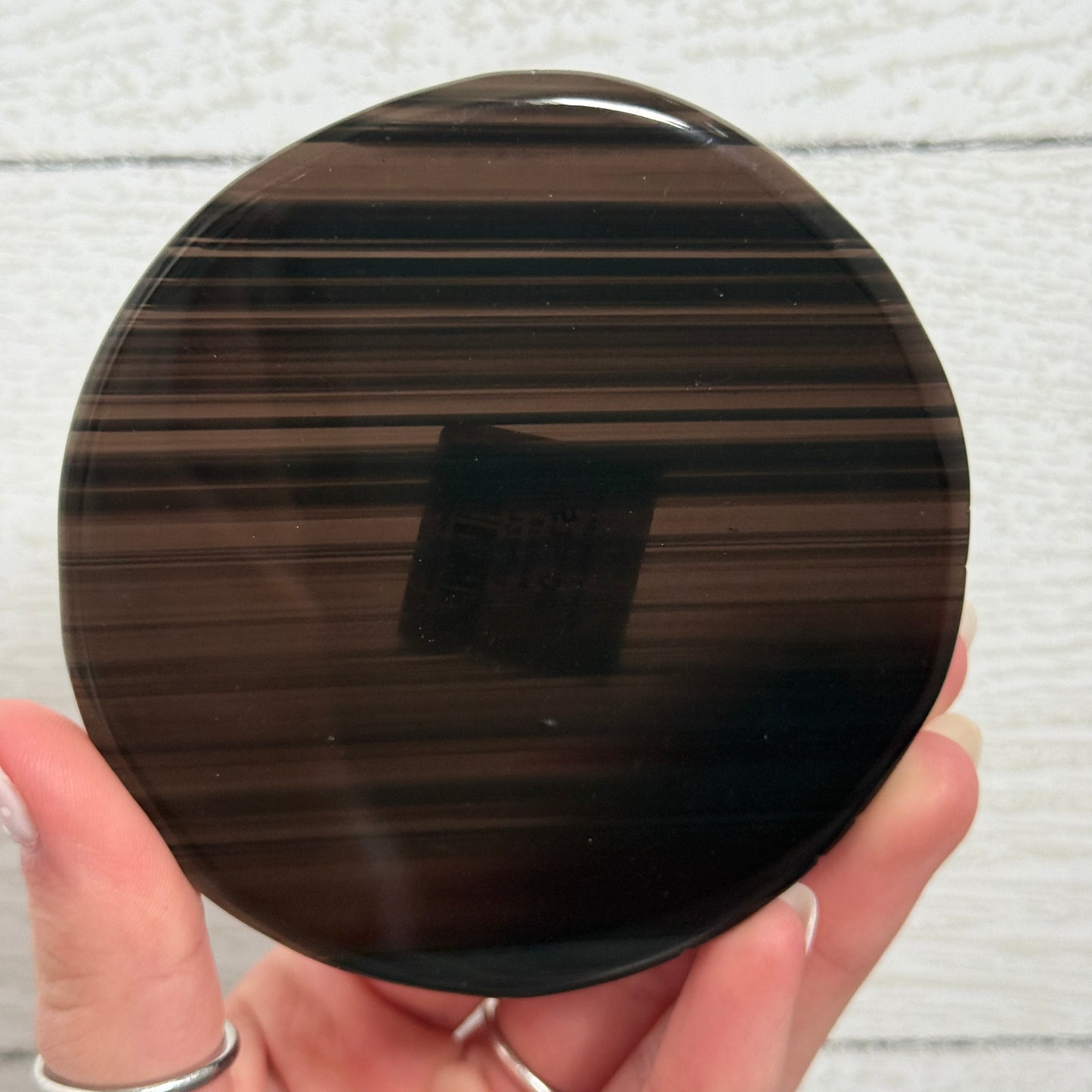Midnight Lace Obsidian Plate