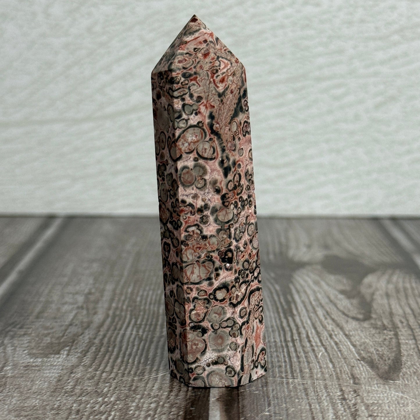 Red Leopard Skin Jasper Tower