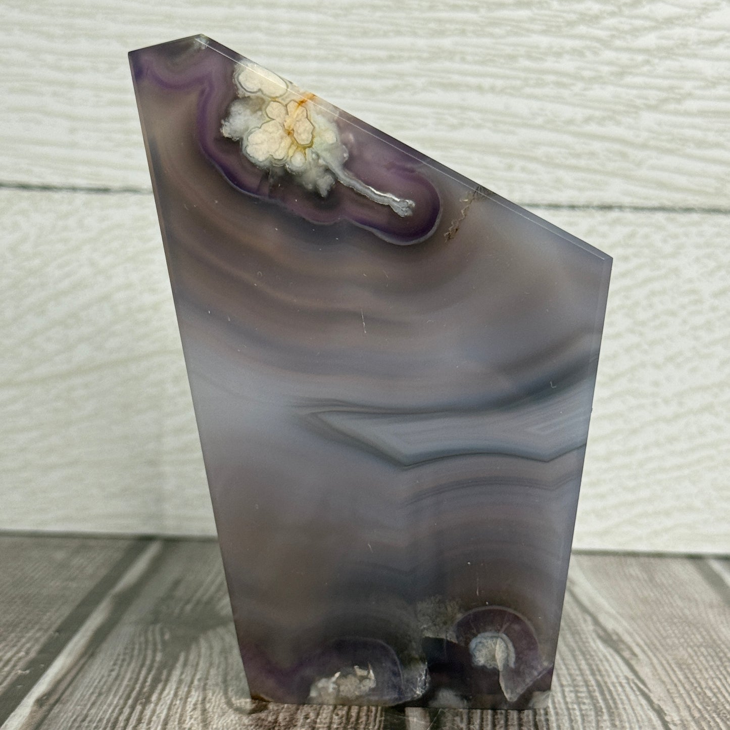 Blue Flower Agate Slab