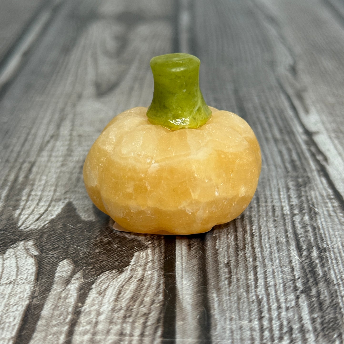 Yellow Calcite Serpentine Pumpkin