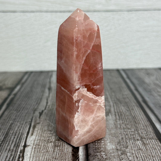 Rose Calcite Tower