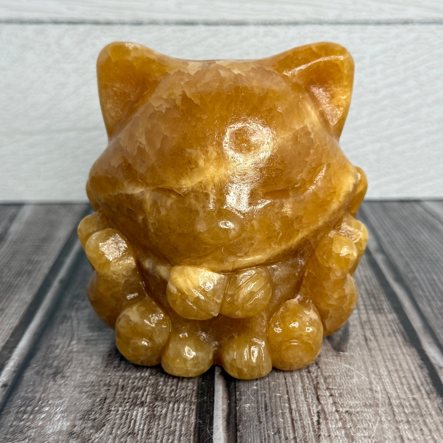 Honey Calcite  9 Tail Fox