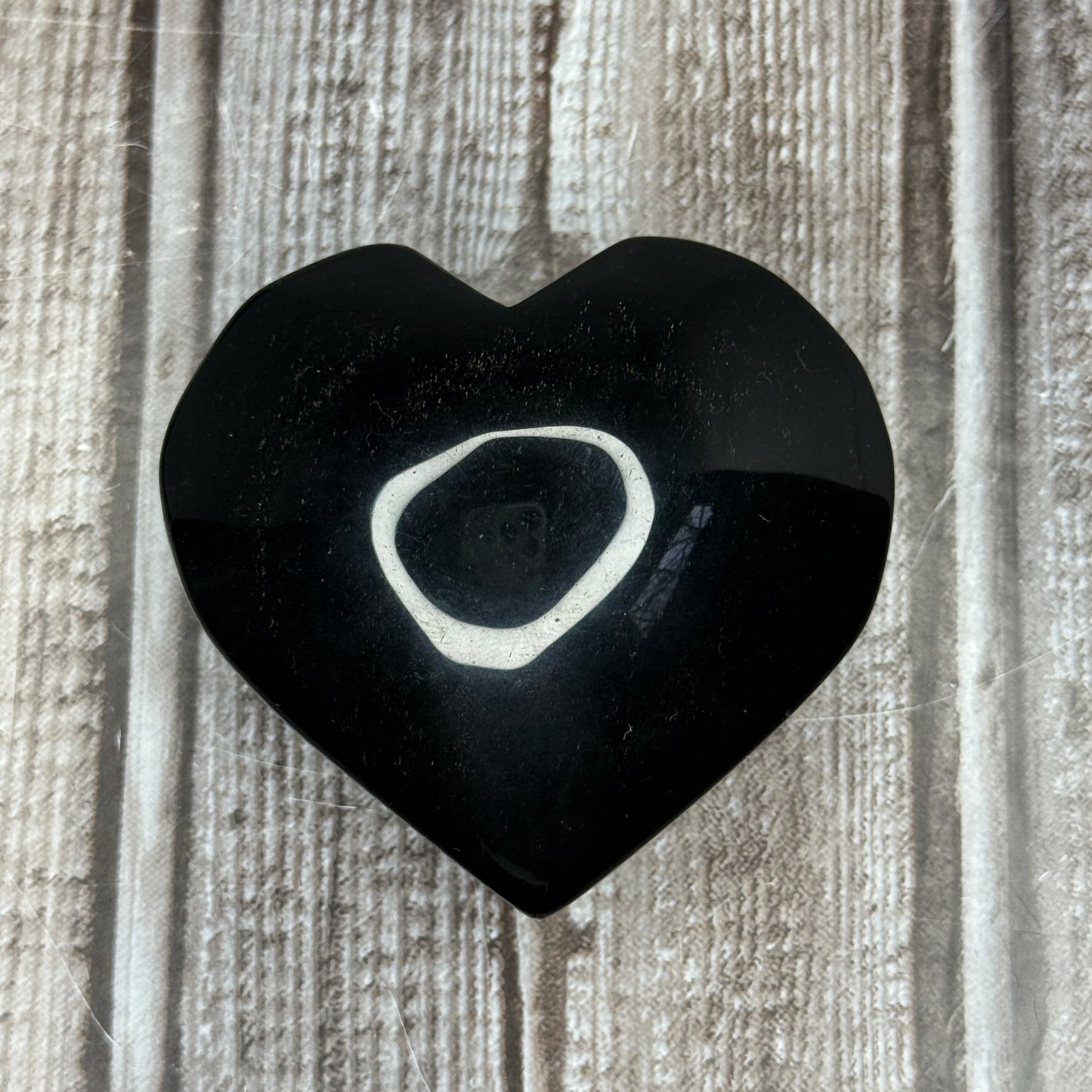 Gold Sheen Obsidian Heart