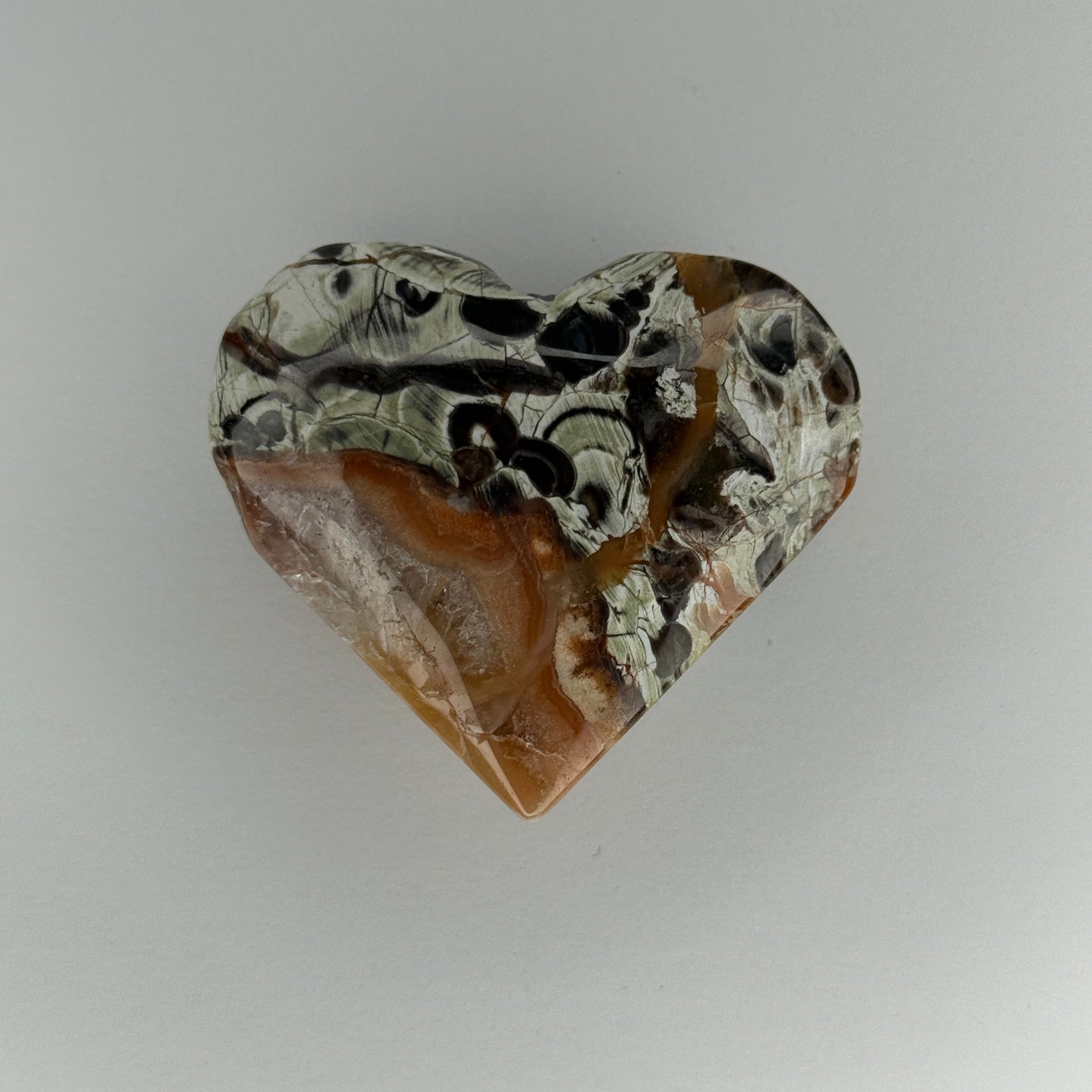 Money Agate Heart