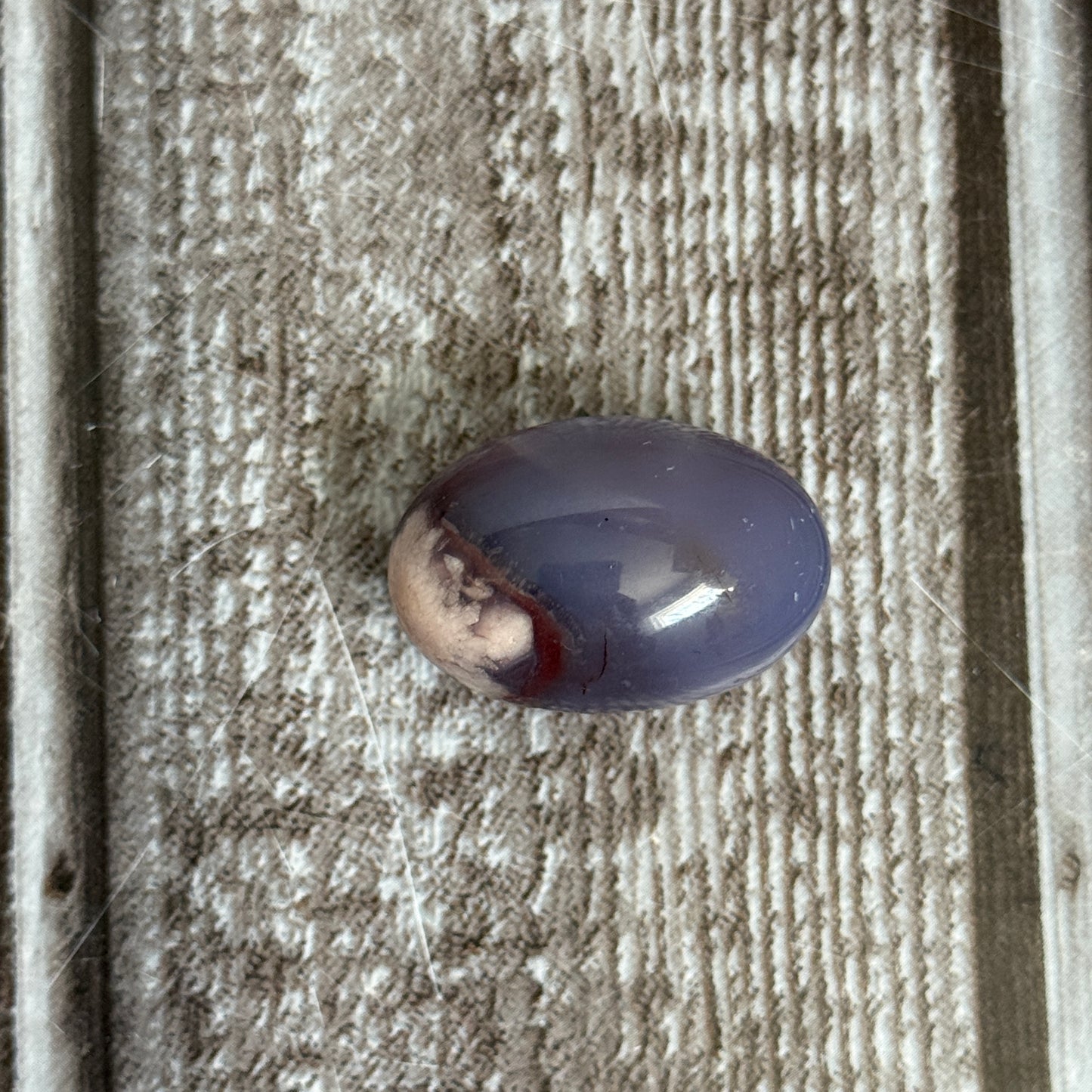 Blue Flower Agate Egg