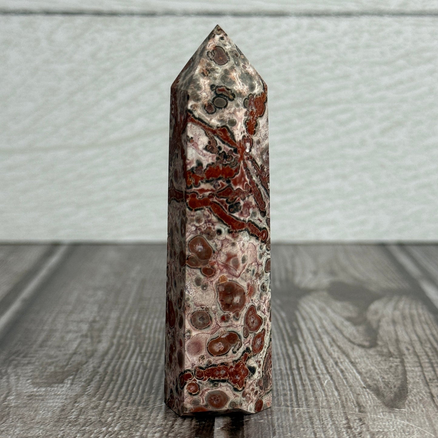 Red Leopard Skin Jasper Tower