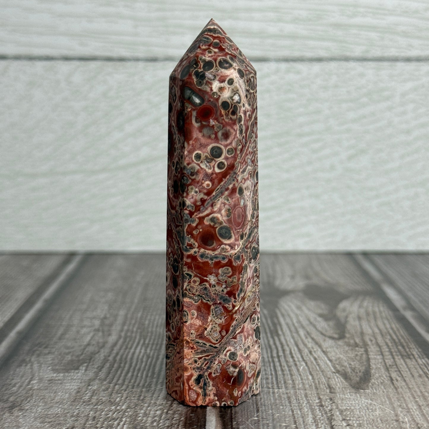Red Leopard Skin Jasper Tower