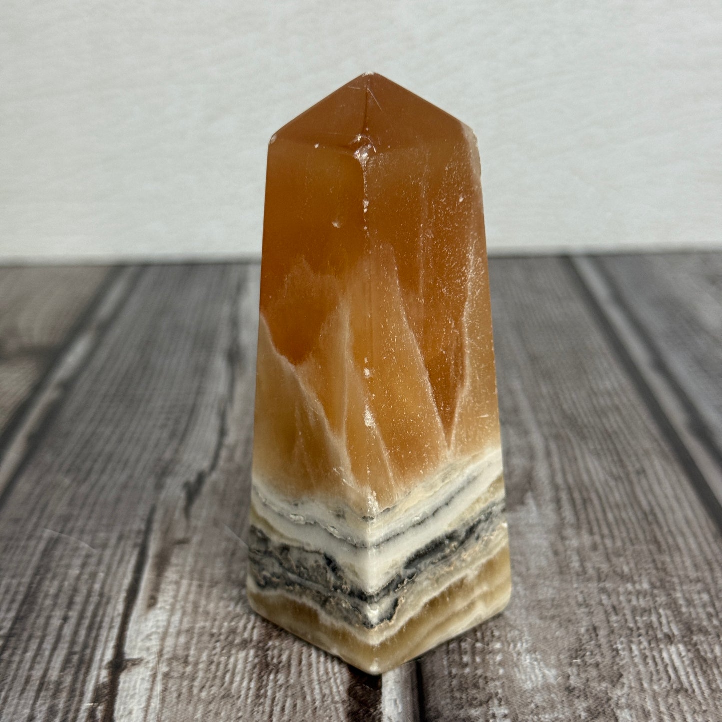 Honey Calcite Tower