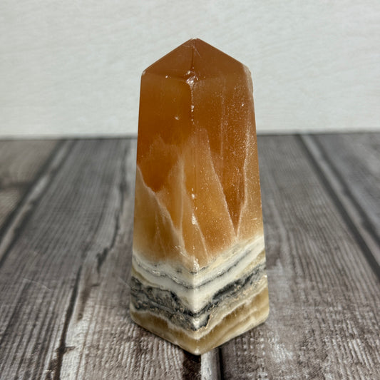 Honey Calcite Tower