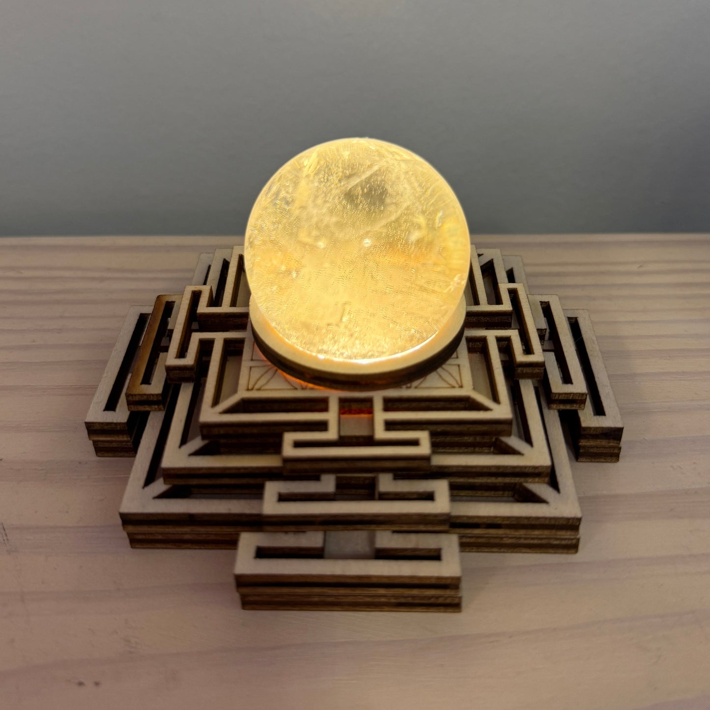 LED Lighted Sphere Stand