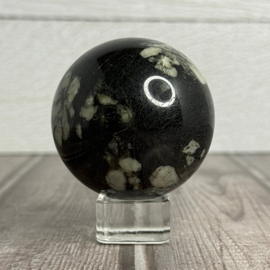 Black Tourmaline w/ Mica Sphere
