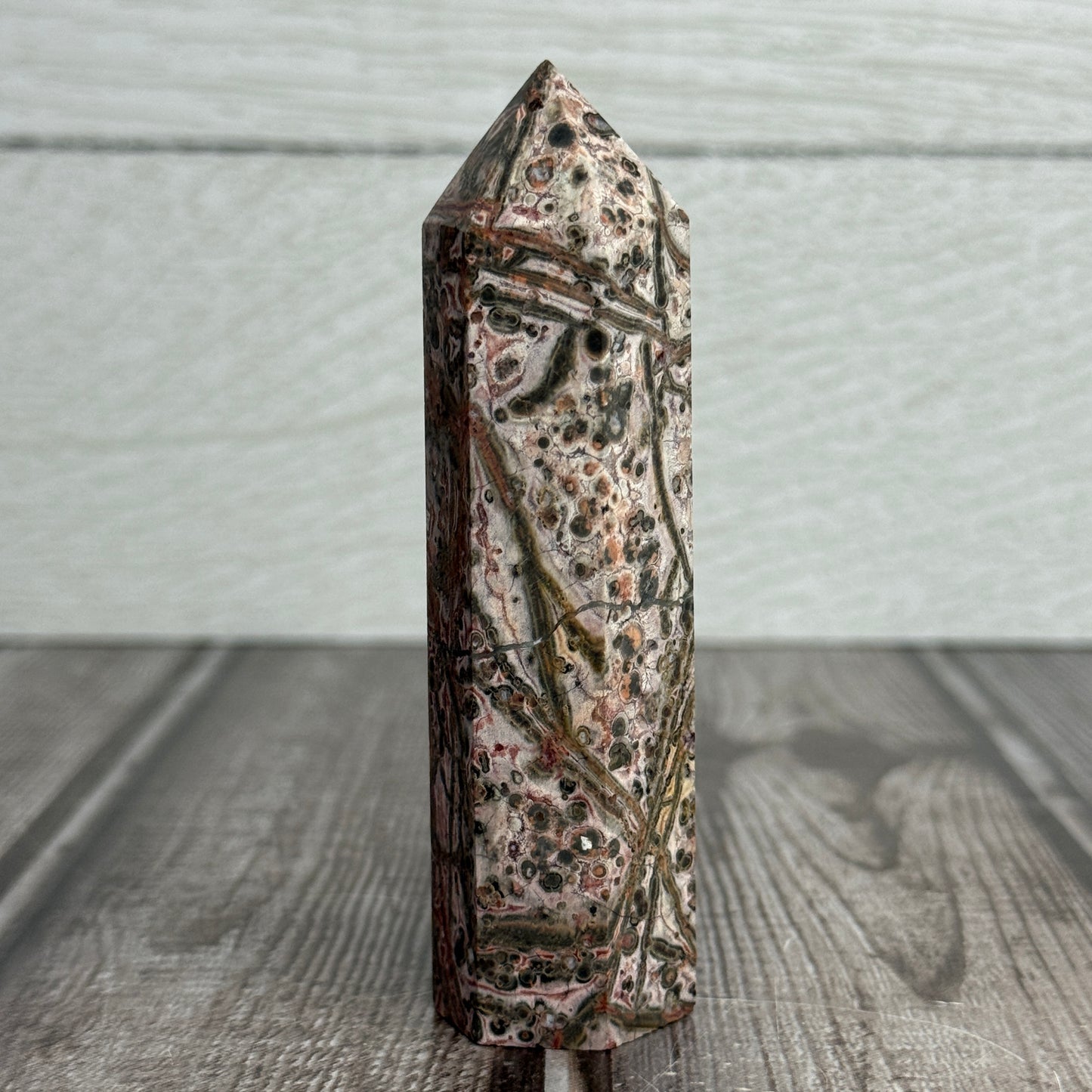 Red Leopard Skin Jasper Tower