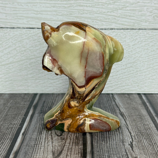 *Broken* Green Banded Onyx Dolphin