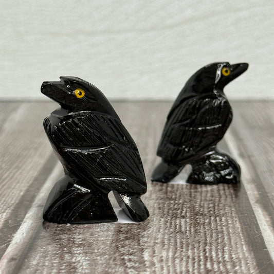 Black Calcite Raven