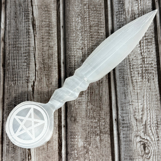 Selenite Athame
