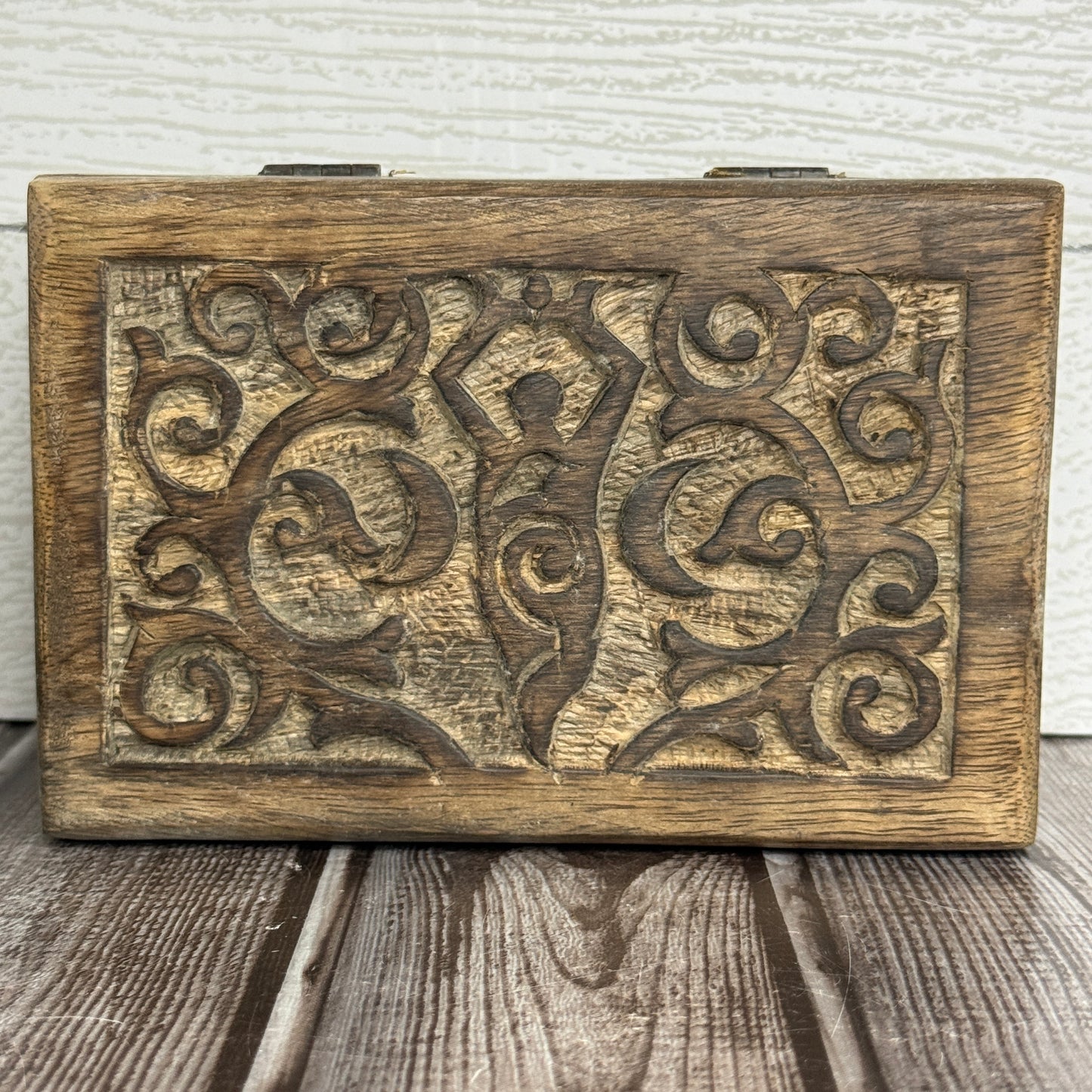 Carved Wood Box