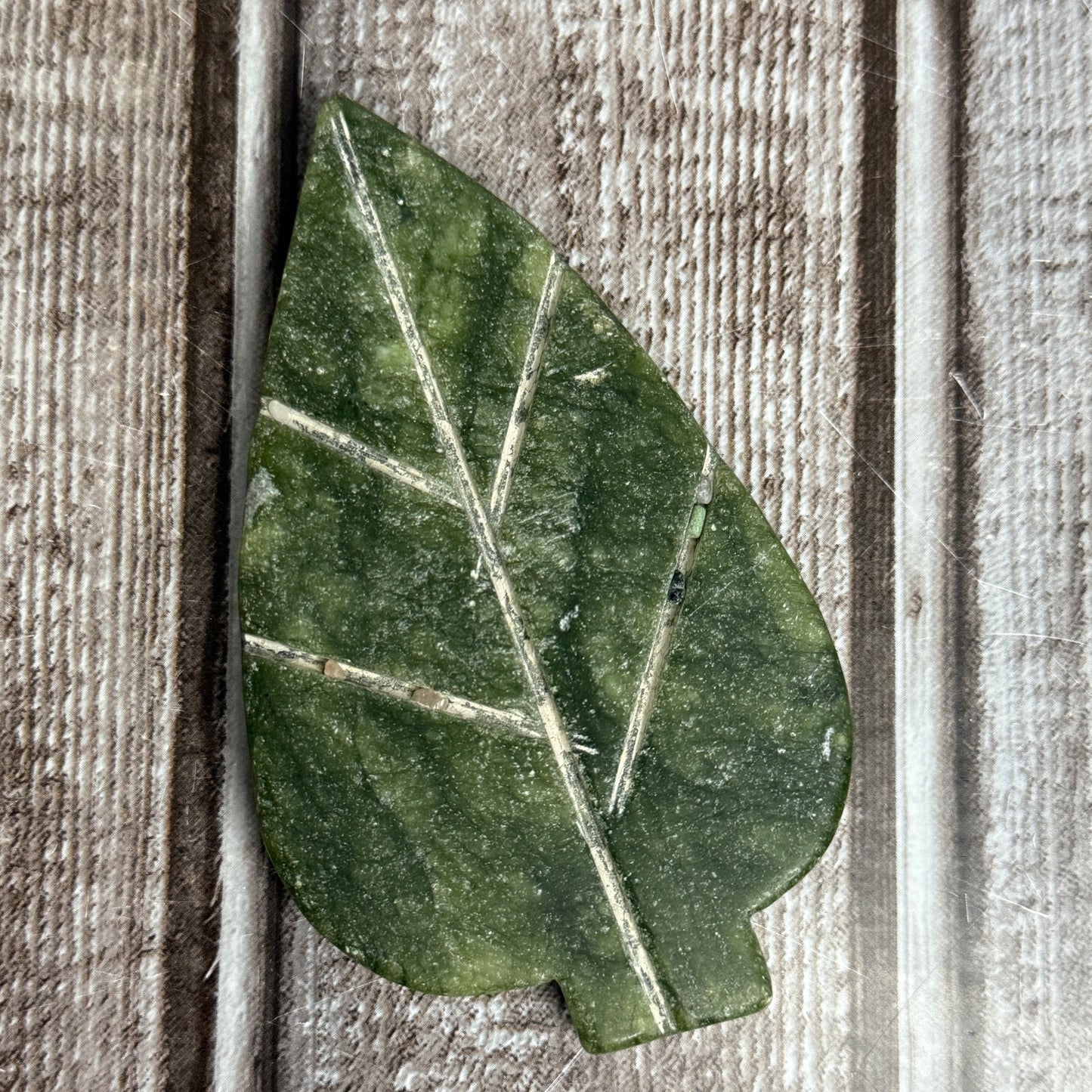 Nephrite Jade Leaf
