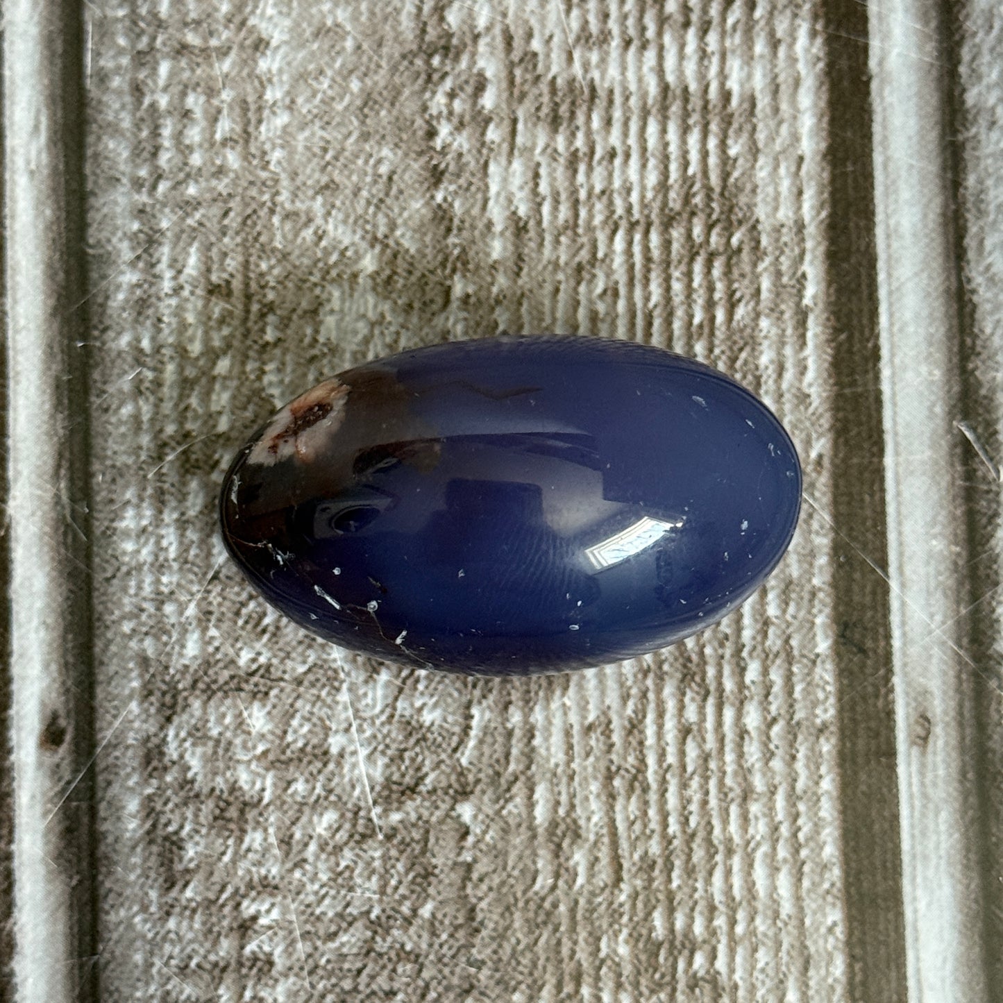 Blue Flower Agate Egg