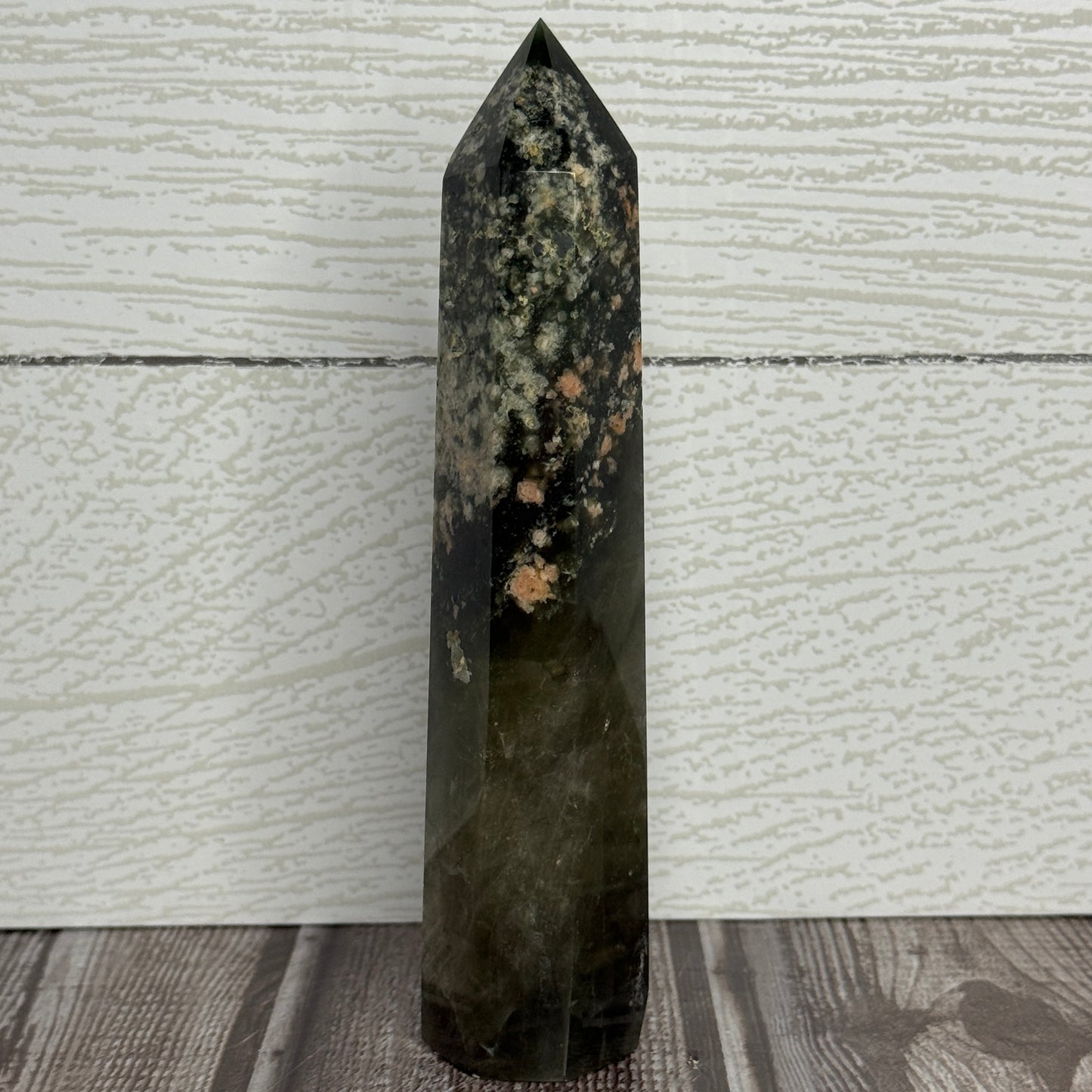 Green Tourmaline & Sunstone Tower