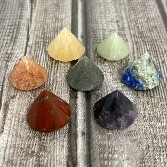 7 Chakra Diamond Crystal Set