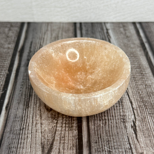 Orange Selenite Bowl