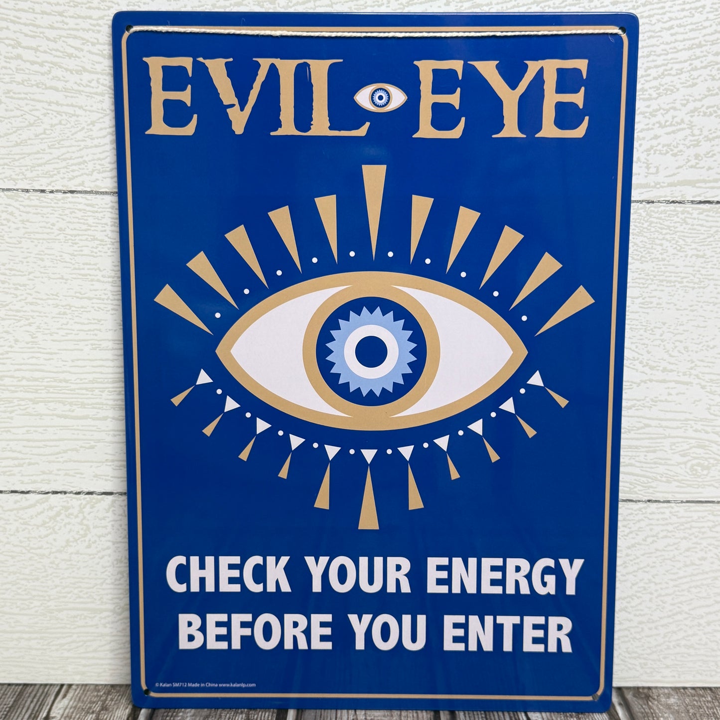 Evil Eye Metal Sign
