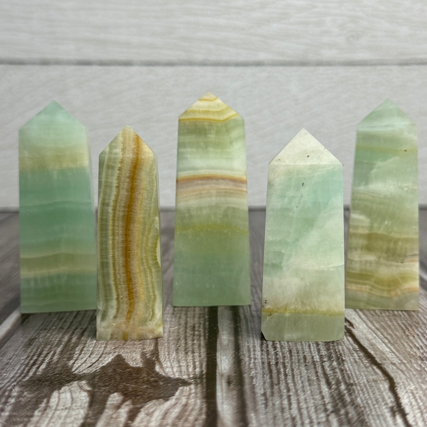 Pistachio Calcite Tower