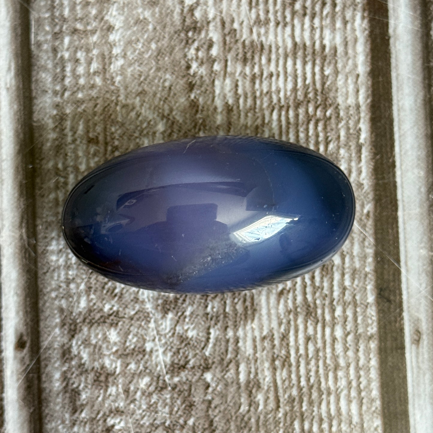 Blue Flower Agate Egg
