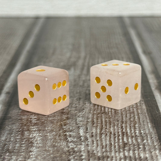 Rose Quartz Dice
