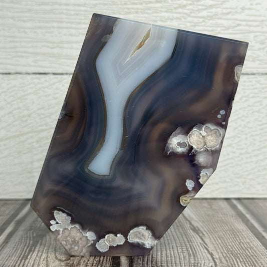 Blue Flower Agate Slab