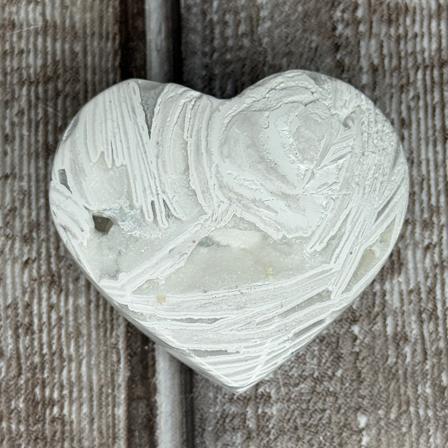 Mexican Lace Agate Heart