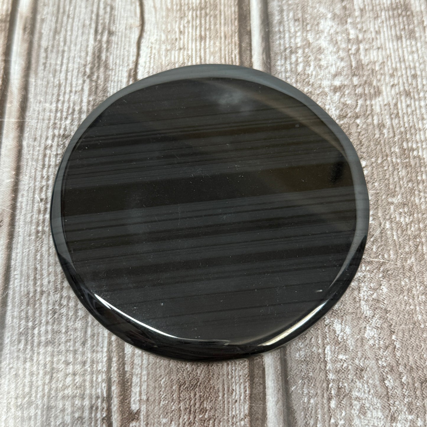 Midnight Lace Obsidian Plate