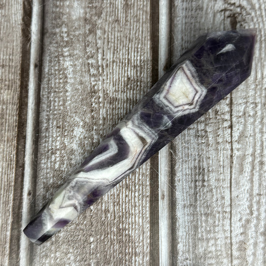 Chevron Amethyst Wand