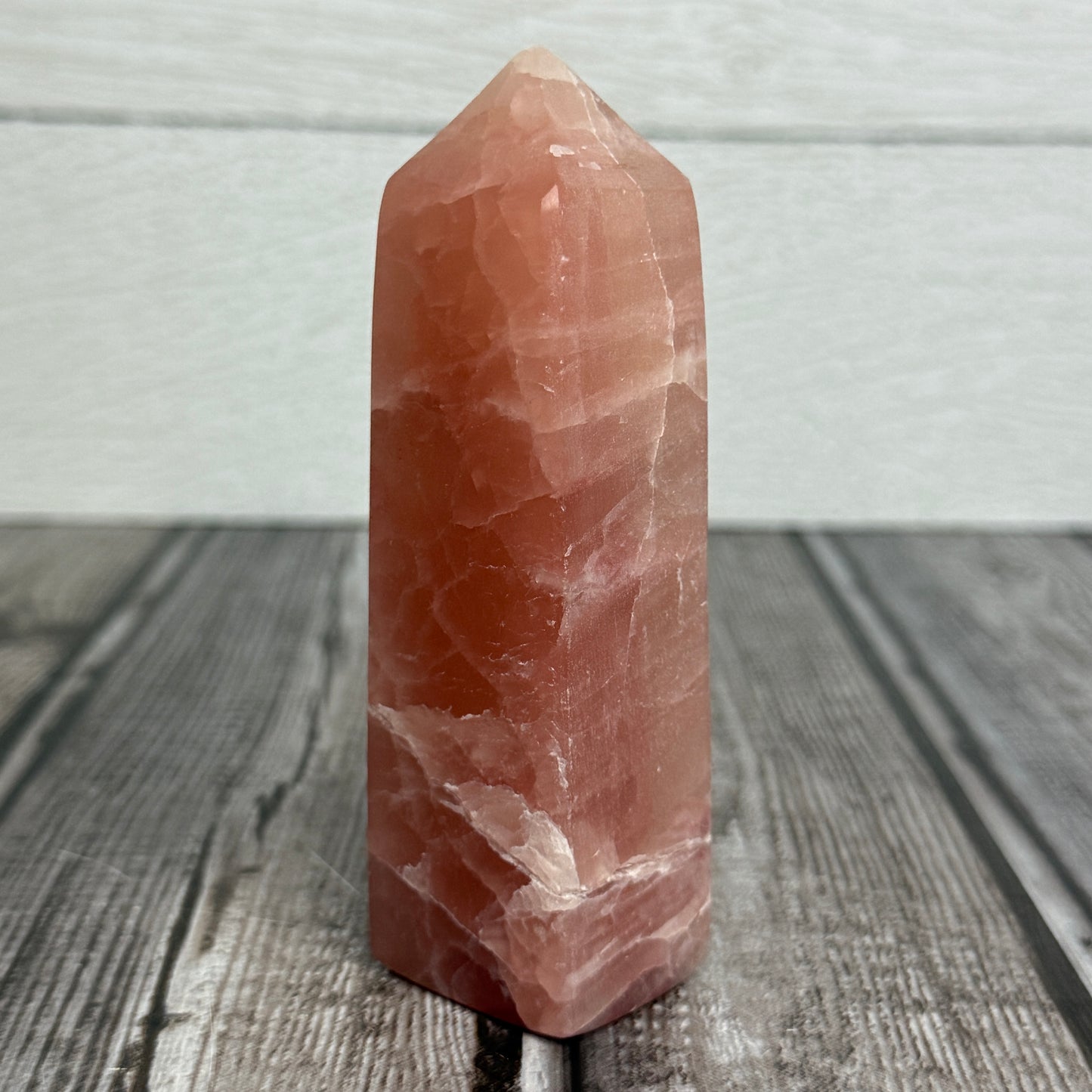 Rose Calcite Tower