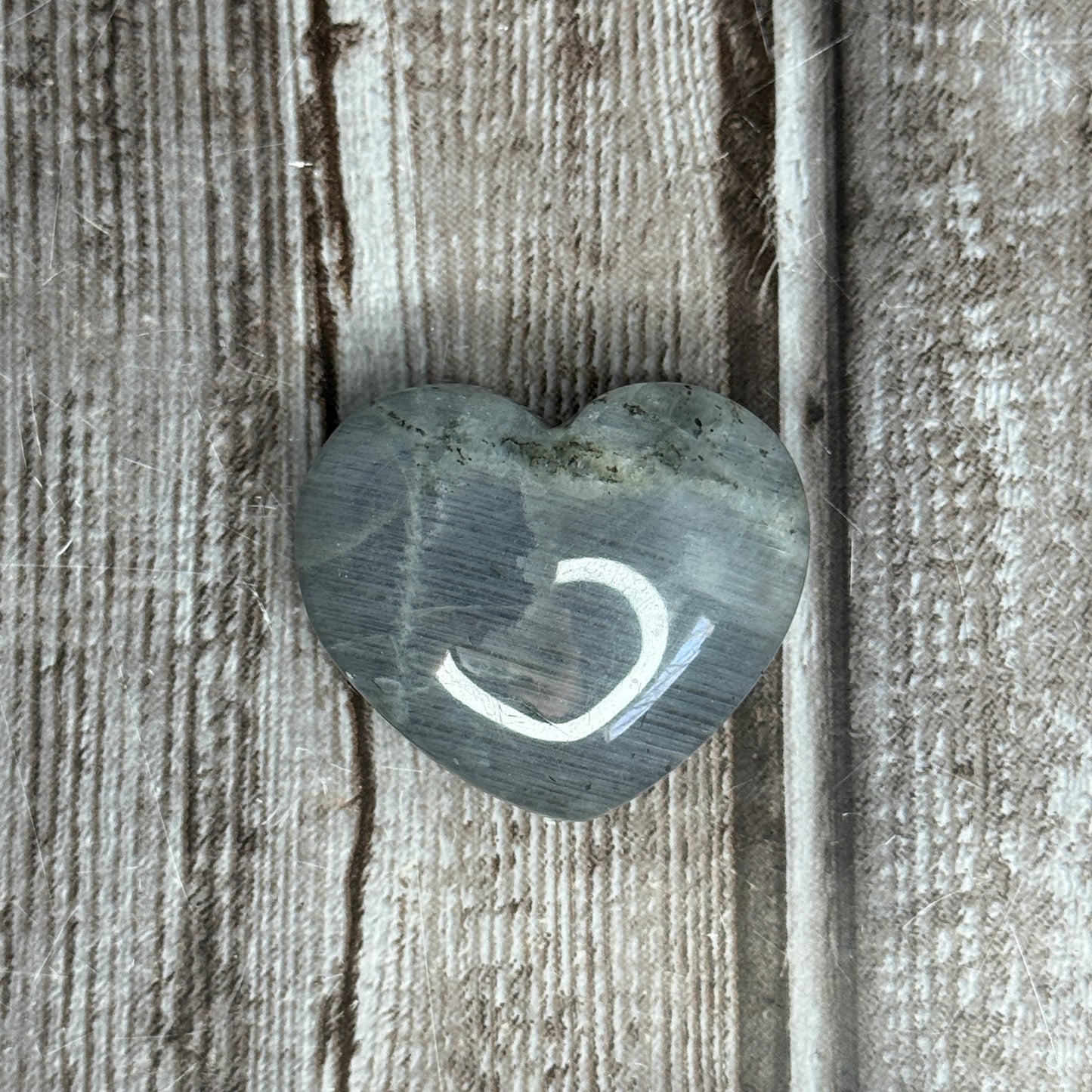 Labradorite Heart